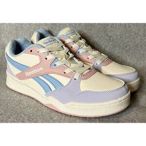 Reebok Shoes Youth Sz 5k Pastel Cream Pink Blue Purple Low Top Sneakers Trainers